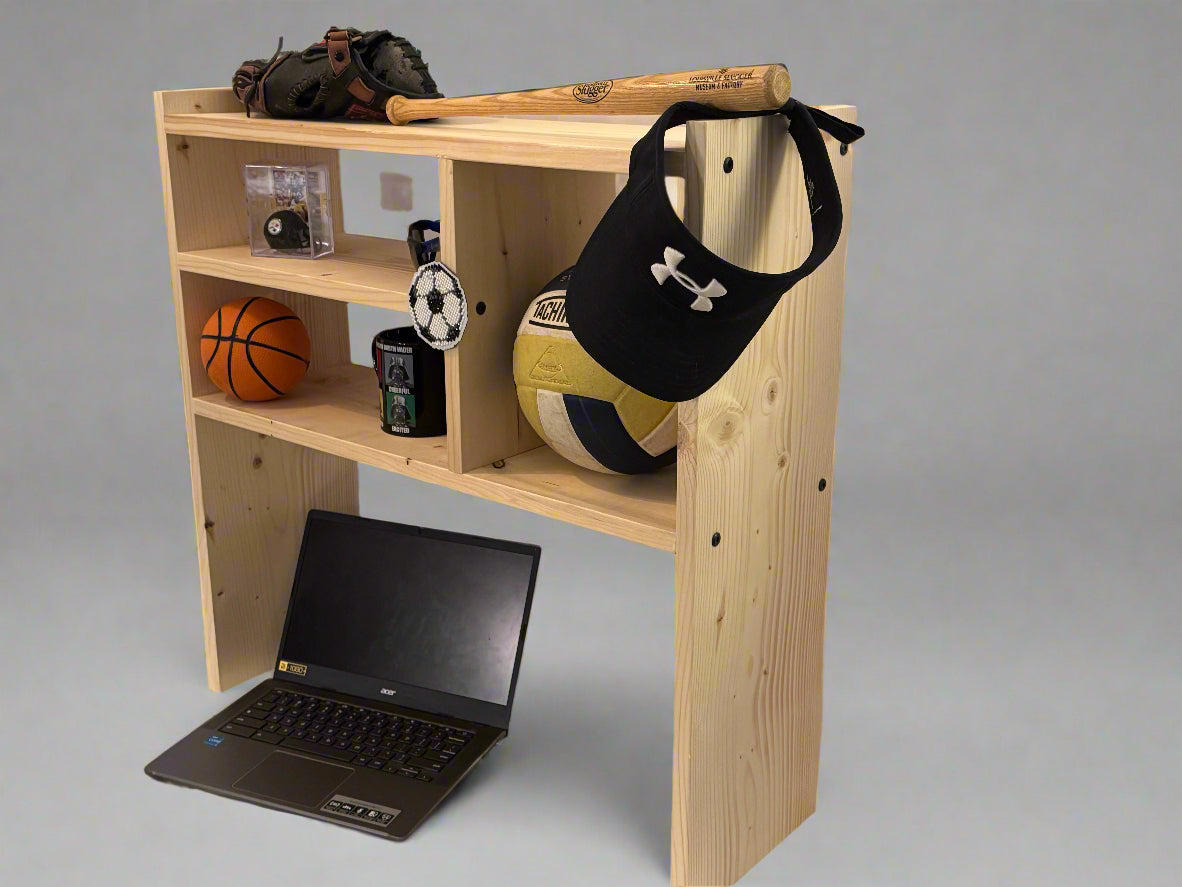 Desk top shelf - Strong, easy to assemble, perfect for college or apartments